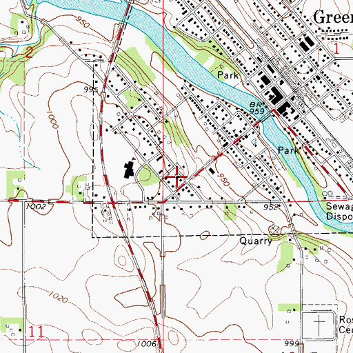 Topographic Map of Church of the Brethren, IA