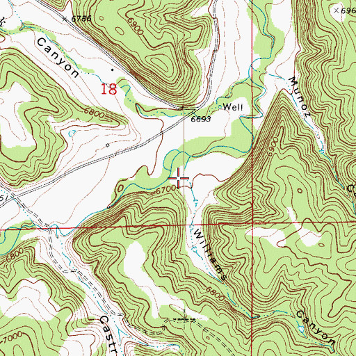Topographic Map of Williams Canyon, CO