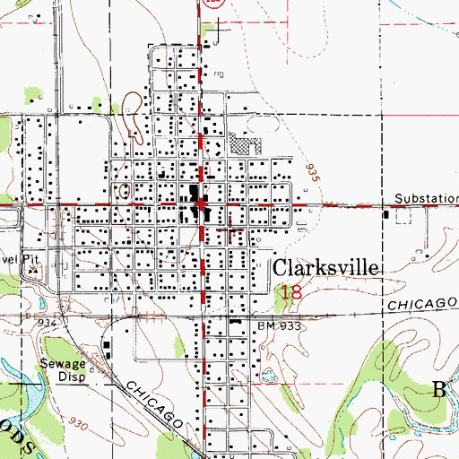 Topographic Map of Immanuel United Church of Christ, IA