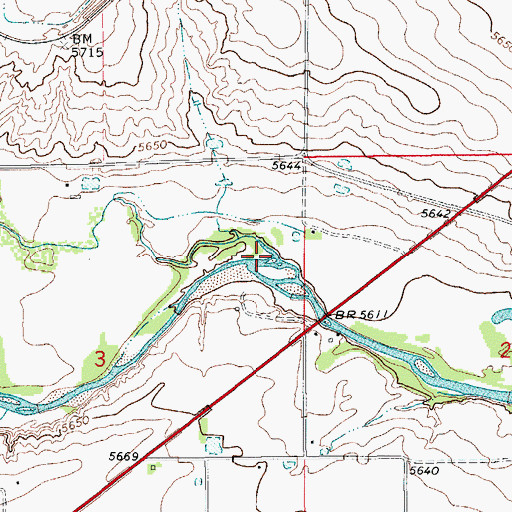 Topographic Map of Chicosa Arroyo, CO