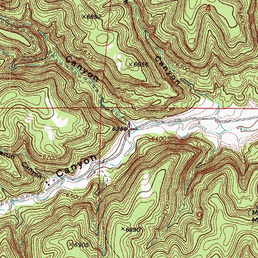 Topographic Map of Timber Canyon, CO