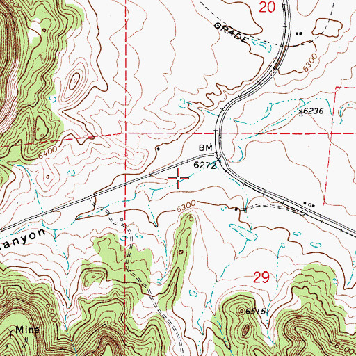Topographic Map of Berwind Canyon, CO