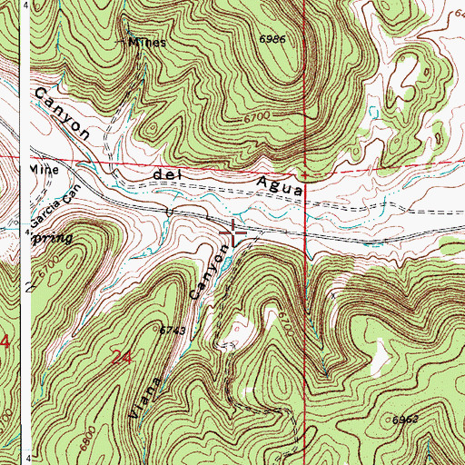 Topographic Map of Viana Canyon, CO