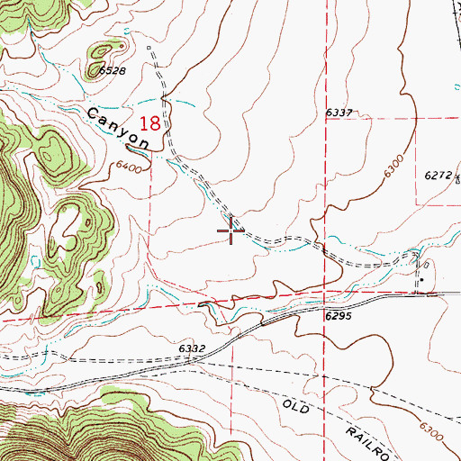 Topographic Map of Valent Canyon, CO