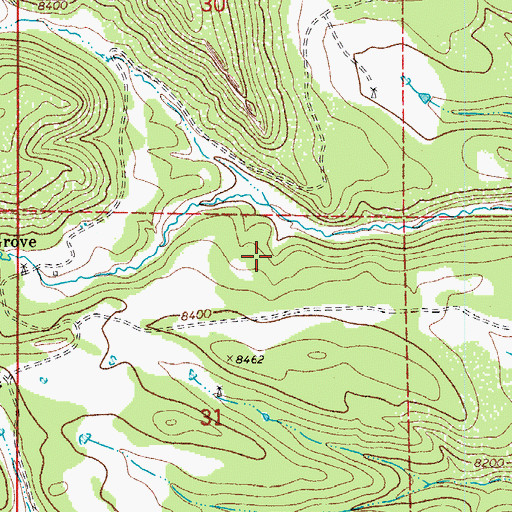 Topographic Map of Luning Arroyo, CO