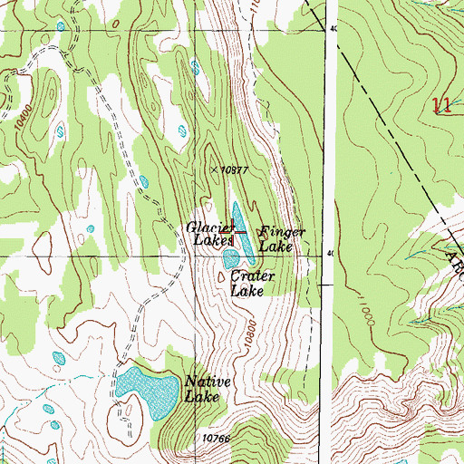 Topographic Map of Finger Lake, CO