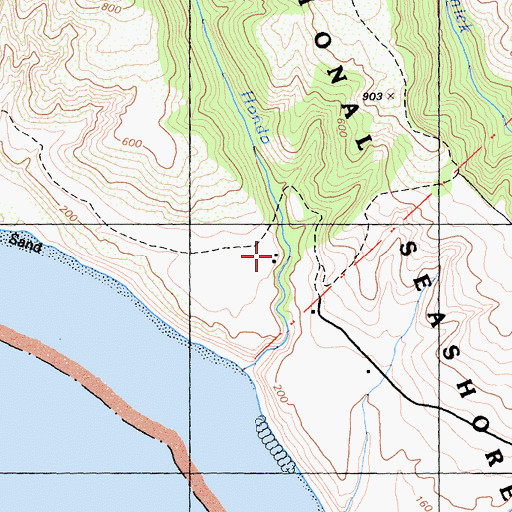 Topographic Map of Point Reyes Bird Observatory, CA