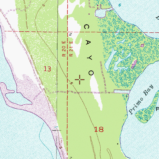 Topographic Map of Cayo Costa State Park, FL