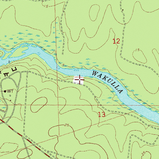 Topographic Map of Edward Ball Wakulla Springs State Park, FL