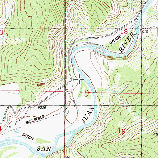 Topographic Map of Old Carr Ditch, CO