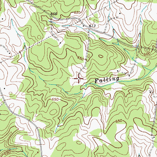 Topographic Map of Sleepy Hollow Cemetery, VA