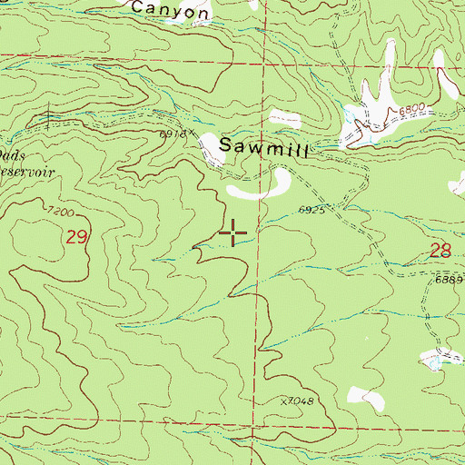 Topographic Map of San Isidro Church, CO