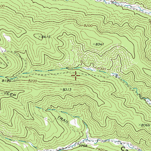 Topographic Map of Ute Hills, CO