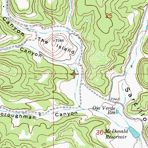 Topographic Map of Pawley Canyon, CO
