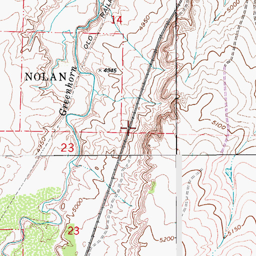 Topographic Map of Trinidad Reservoir, CO