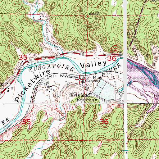 Topographic Map of Joger Mine, CO