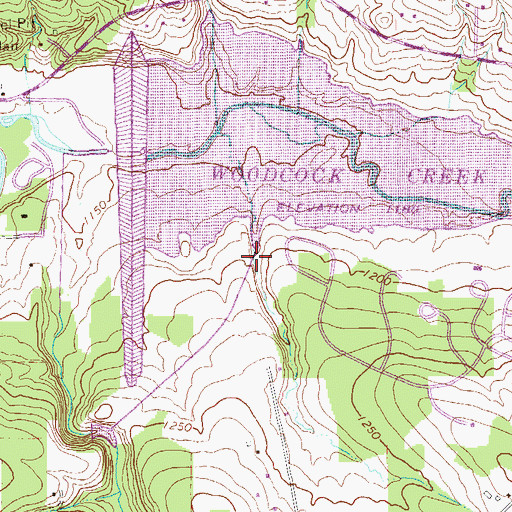 Topographic Map of Spaid Run, PA