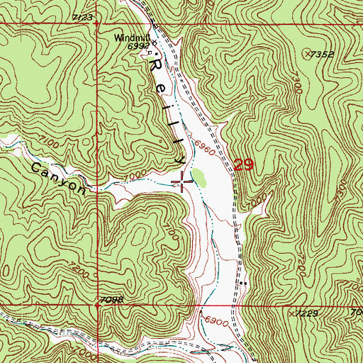 Topographic Map of Chinamans Canyon, CO