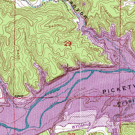 Topographic Map of McPherson Mine, CO