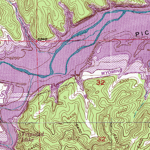 Topographic Map of Valley Mine, CO