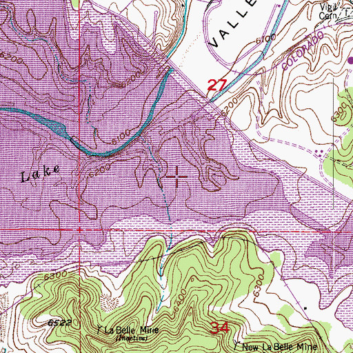 Topographic Map of Piedmont (historical), CO