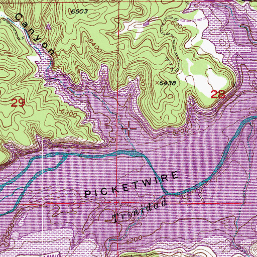 Topographic Map of Sopris Plaza (historical), CO