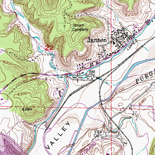 Topographic Map of Colorado Canyon, CO