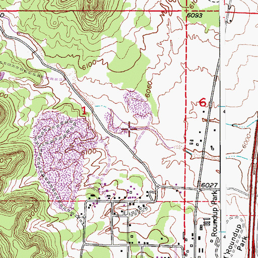 Topographic Map of Powell Arroyo, CO