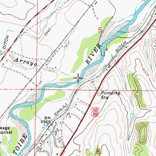 Topographic Map of Powell Arroyo, CO