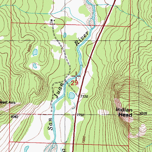 Topographic Map of Chapson Ditch, CO