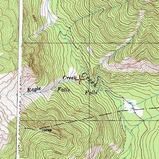 Topographic Map of Eagle Creek, CO