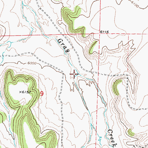 Topographic Map of China Creek, CO
