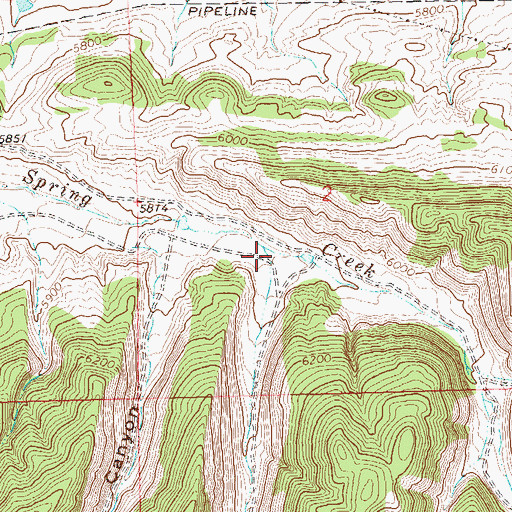 Topographic Map of Hay Canyon, CO