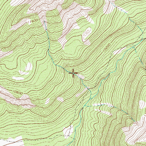 Topographic Map of Weminuche Wilderness, CO