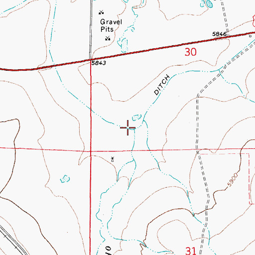 Topographic Map of Duran Arroyo, CO