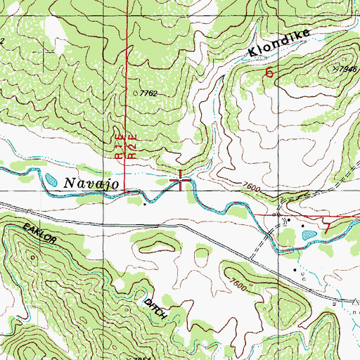 Topographic Map of Klondike Draw, CO