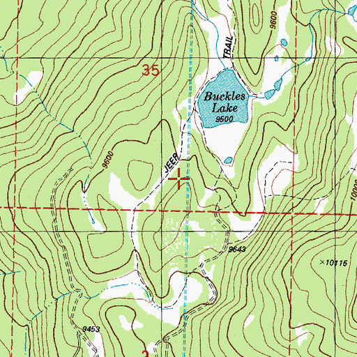 Topographic Map of Blanco Tunnel, CO