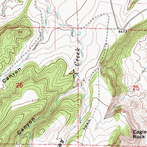 Topographic Map of Nile Canyon, CO