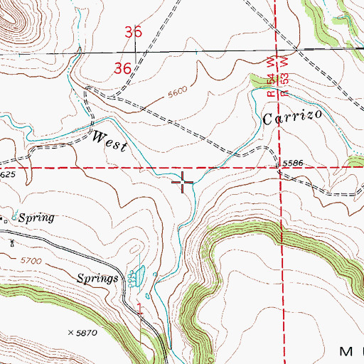 Topographic Map of Owl Roost Creek, CO