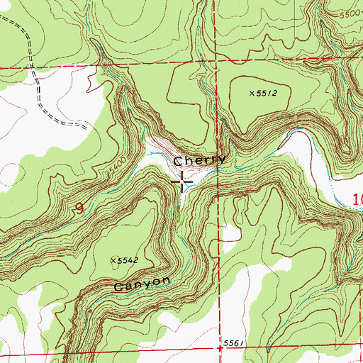 Topographic Map of Snake Canyon, CO