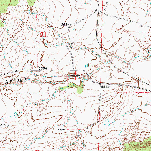 Topographic Map of San Miguel Creek, CO