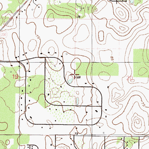Topographic Map of Joy Evangelical Lutheran Church, FL