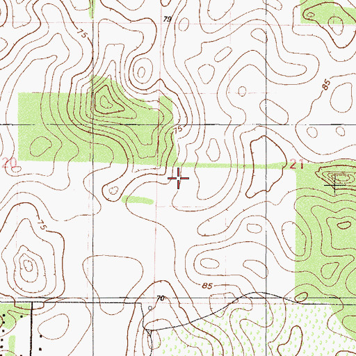 Topographic Map of Freedom Public Library, FL