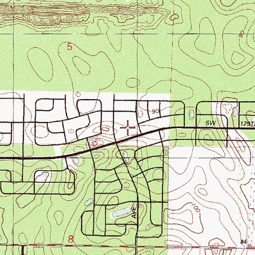 Topographic Map of Maranatha Baptist Church, FL
