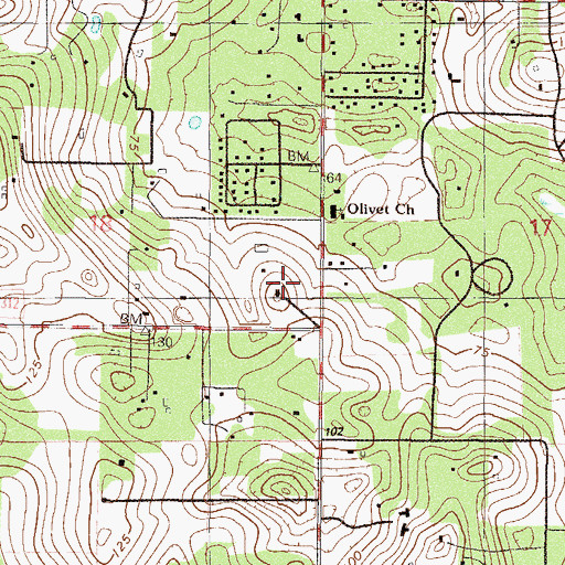 Topographic Map of Good Shepherd Presbyterian Church, FL