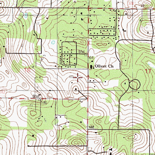 Topographic Map of Redeemer Christian School, FL