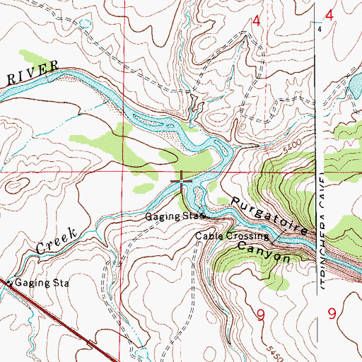 Topographic Map of San Francisco Creek, CO