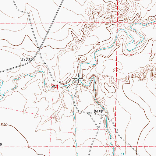 Topographic Map of San Isidro Creek, CO