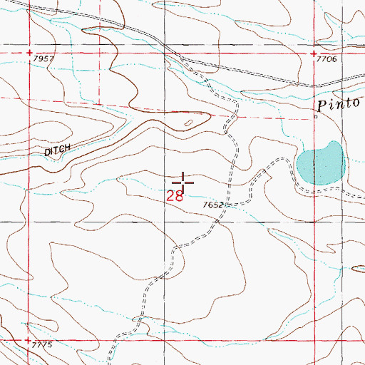 Topographic Map of McMahon Ditch, CO