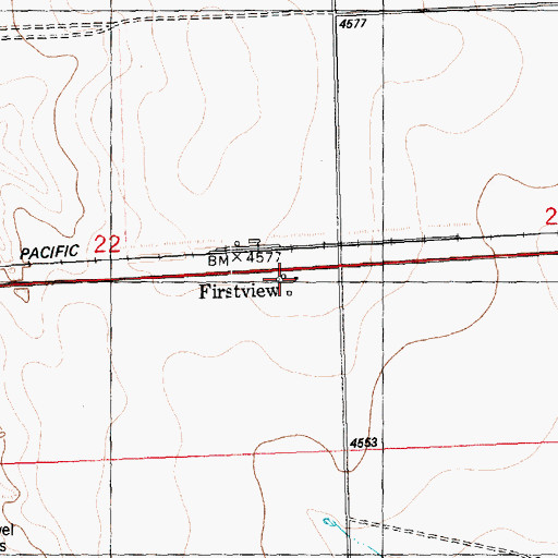Topographic Map of Firstview, CO